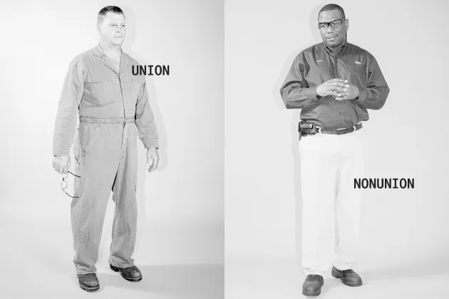 The shrinking labor movement—Total union membership in the U.S. in 2008: 16.1 million; In 2011: 14.8 million