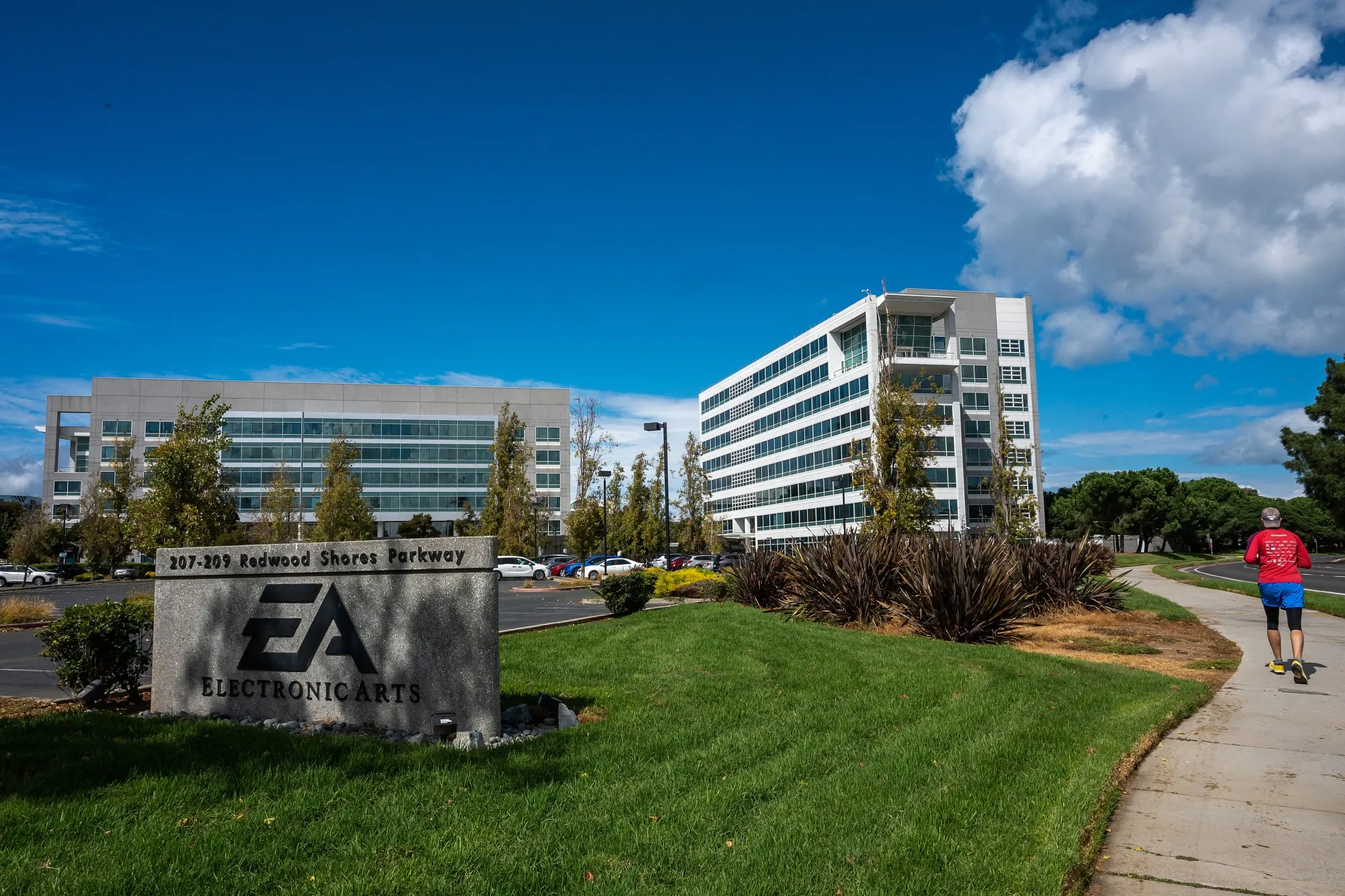 The Electronic Arts headquarters in Redwood City, California.