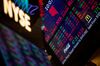 A monitor displays stock market information on the floor of the New York Stock Exchange (NYSE) in New York, U.S., on Friday, Feb. 2, 2018. The Dow Jones Industrial Average tumbled 600 points in the biggest plunge since Donald Trump's election, as a rout in the bond market spilled into equities.