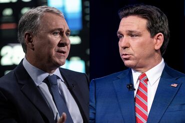 Ken Griffin and Ron DeSantis COMBO DIPTYCH