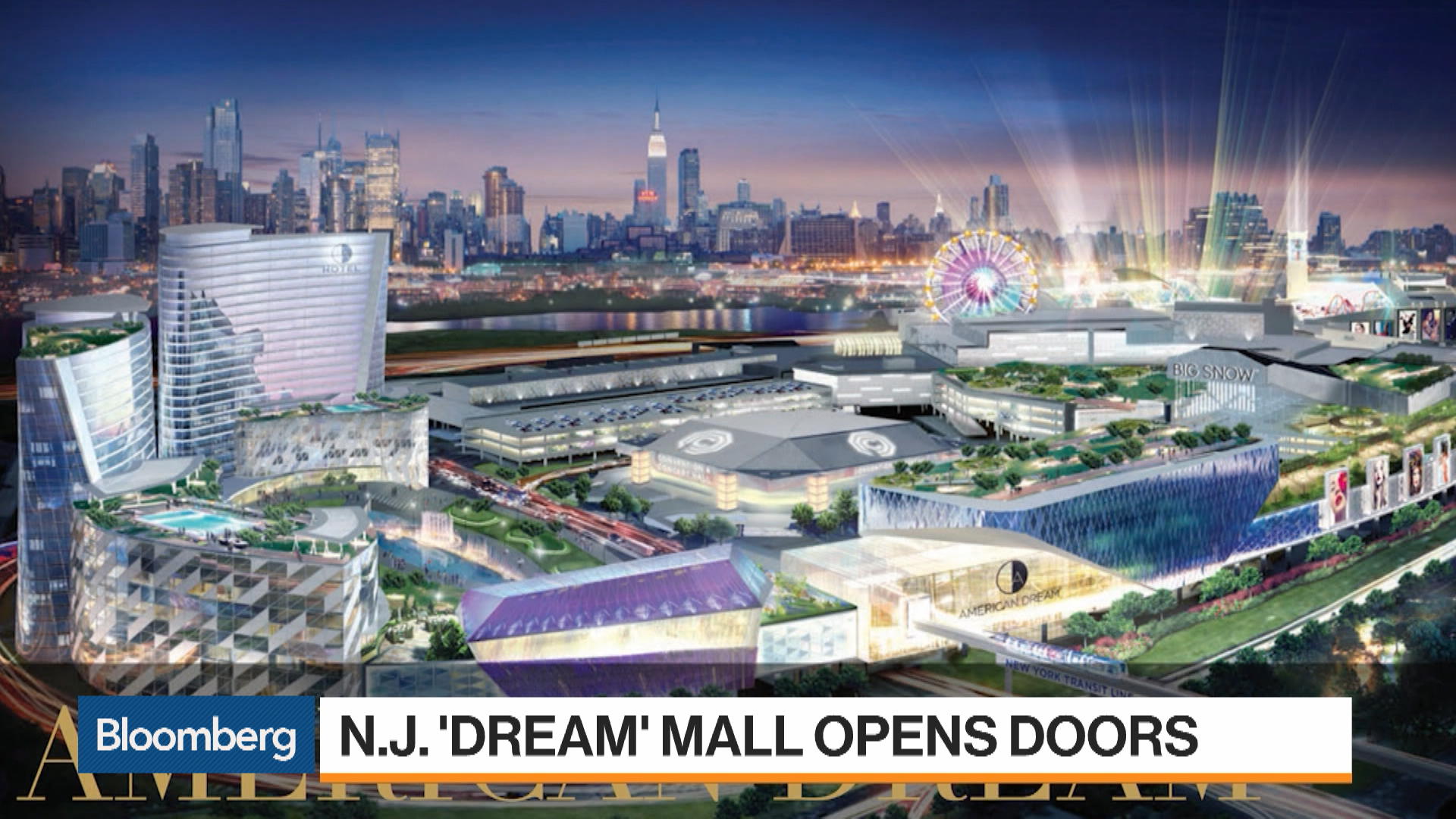 American Dream Mall near New York 