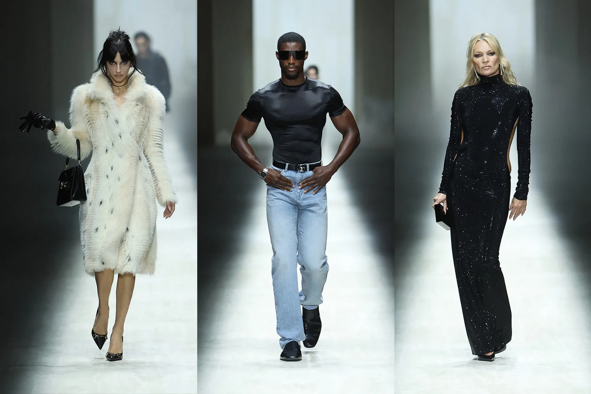 Gucci unveils its latest collection in Milan.