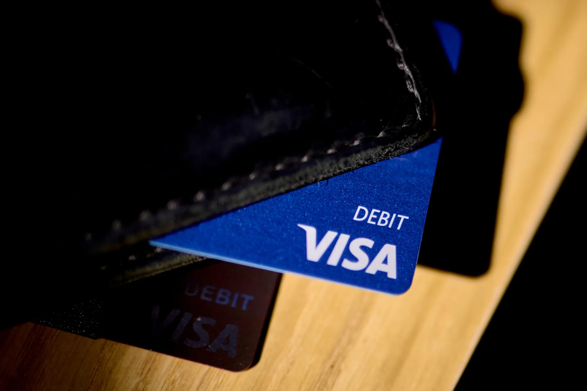 A Visa debit card.