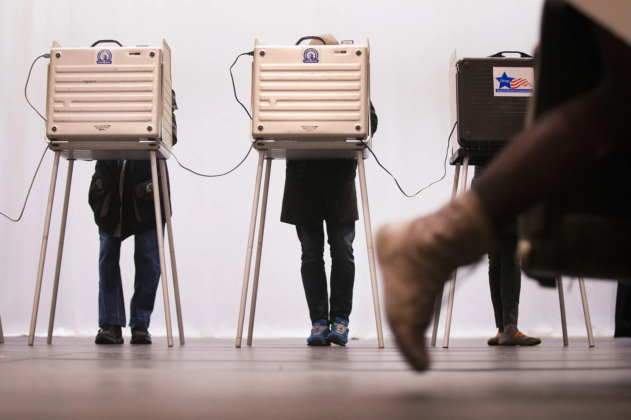 Voters Go To The Polls In Illinois Presidential Primary