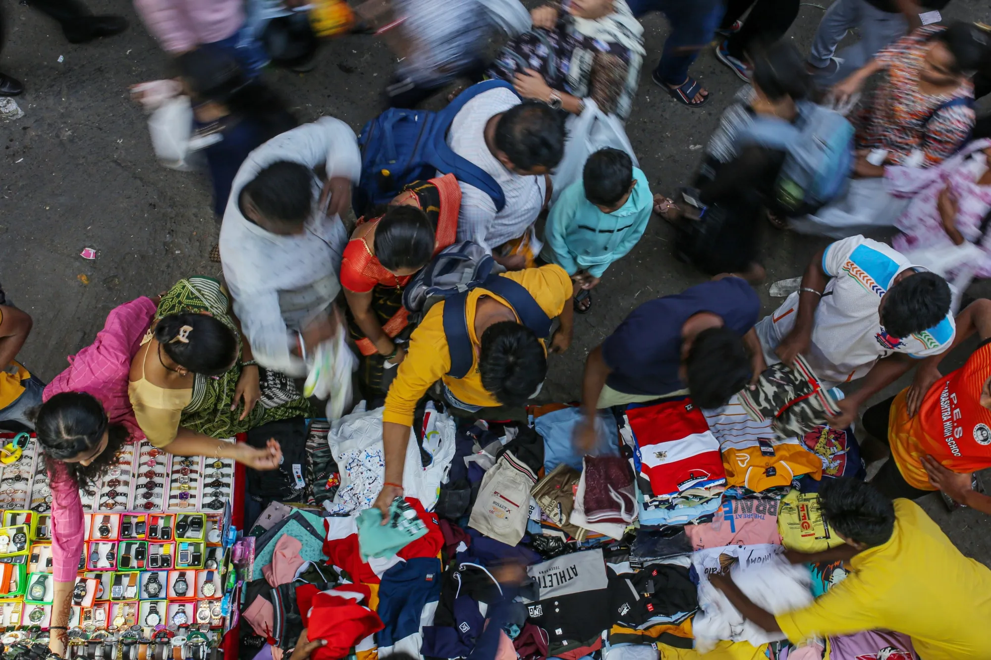 Shoppers at the Dadar market in Mumbai, India.