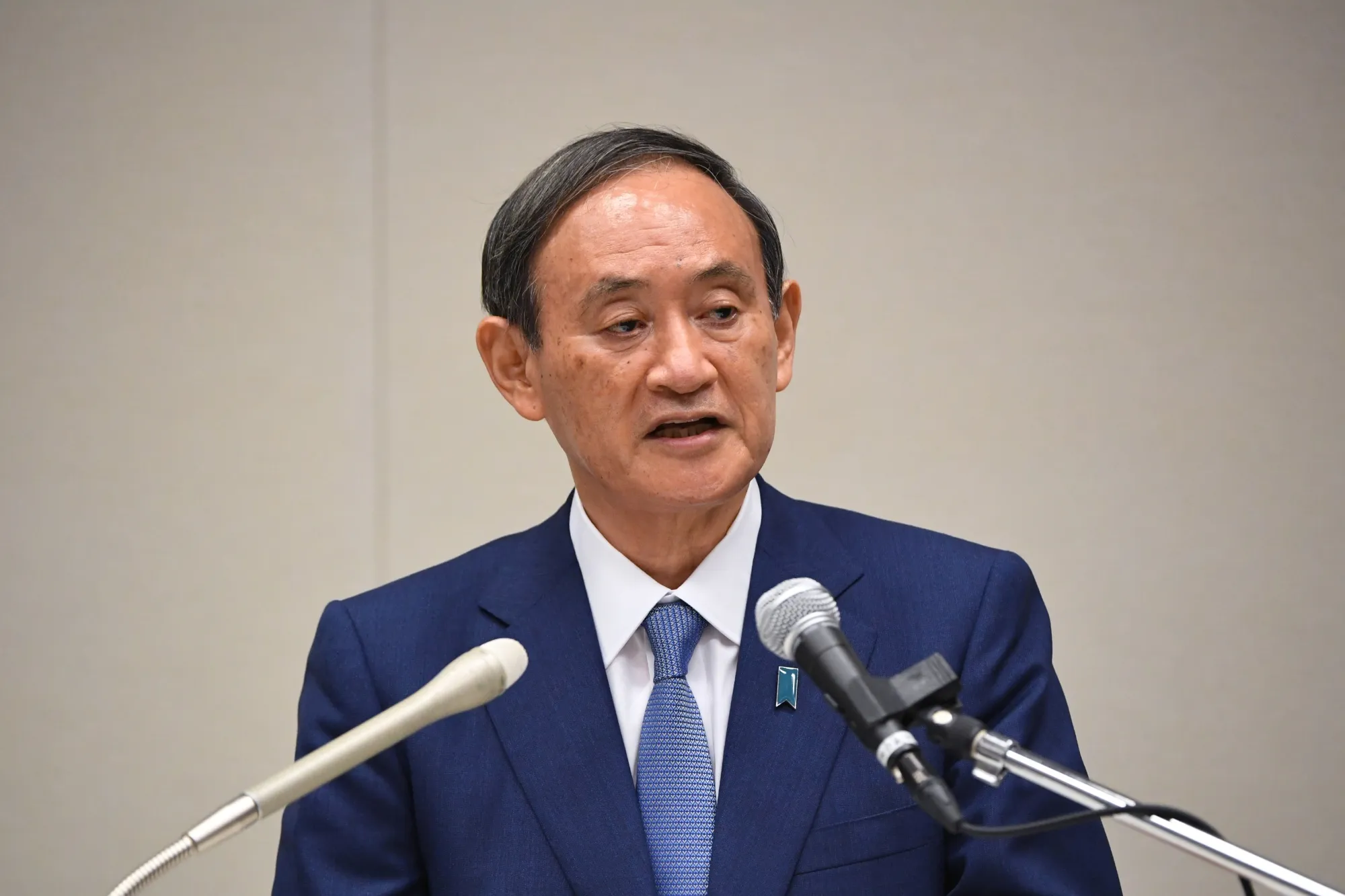 Yoshihide Suga on Sept. 2.