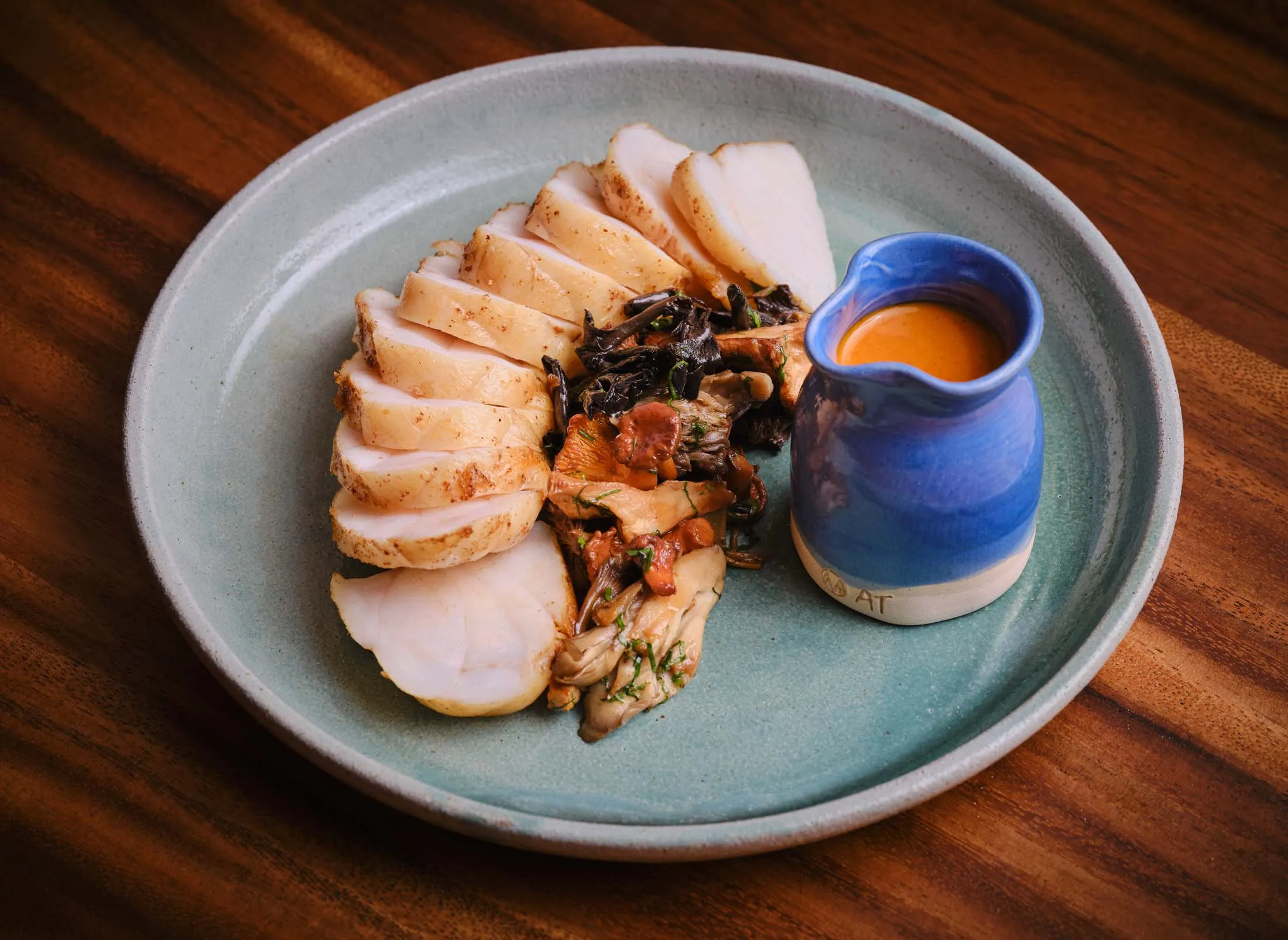 Cornish monkfish with&nbsp;woodland curry and&nbsp;wild mushrooms —&nbsp;a thrilling combination of Thai flavors and British produce.