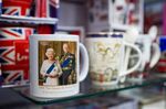 Tourist souvenirs featuring images of Queen Elizabeth II on sale, on day two of public mourning following the death of Queen Elizabeth II, in London.
