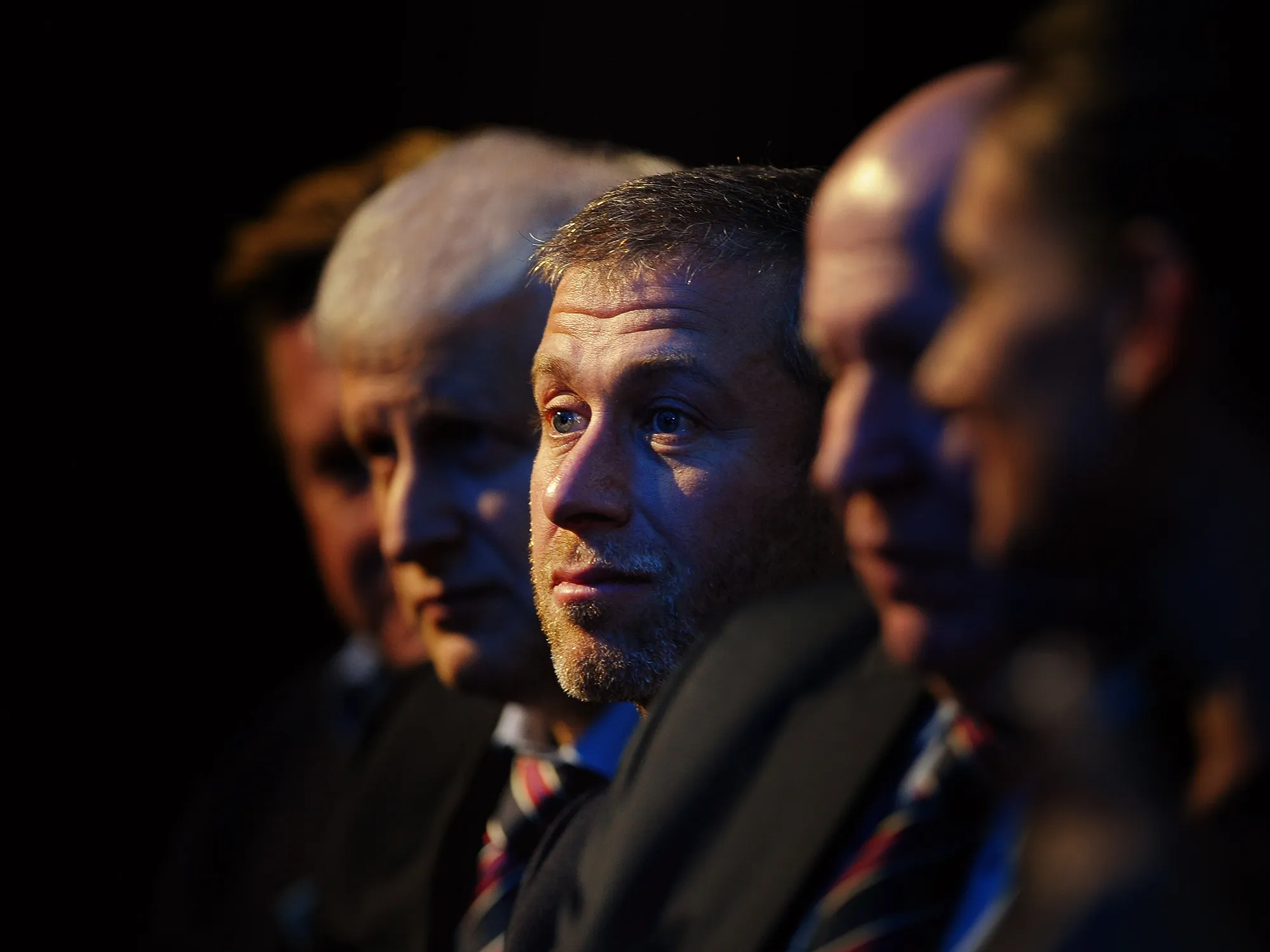 Roman Abramovich, center.