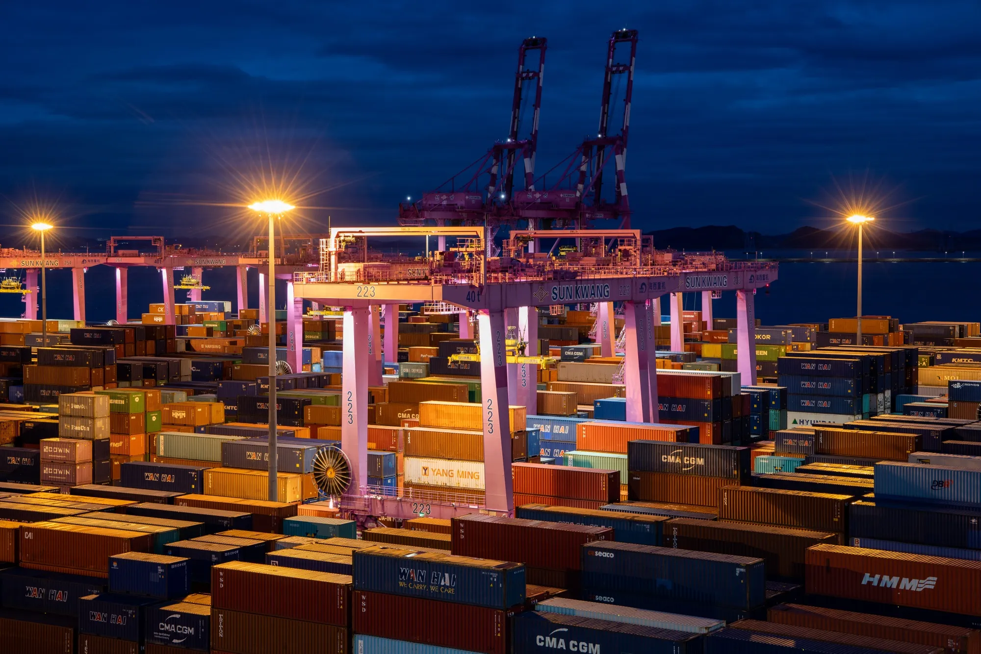 Views Of Port As Coronavirus Spreads Quickly in the County