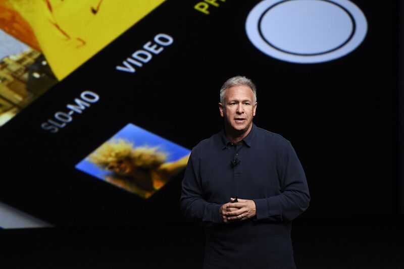 Phil Schiller unveils the new iPhone 7 during an event in San Francisco on Sept. 7, 2016.