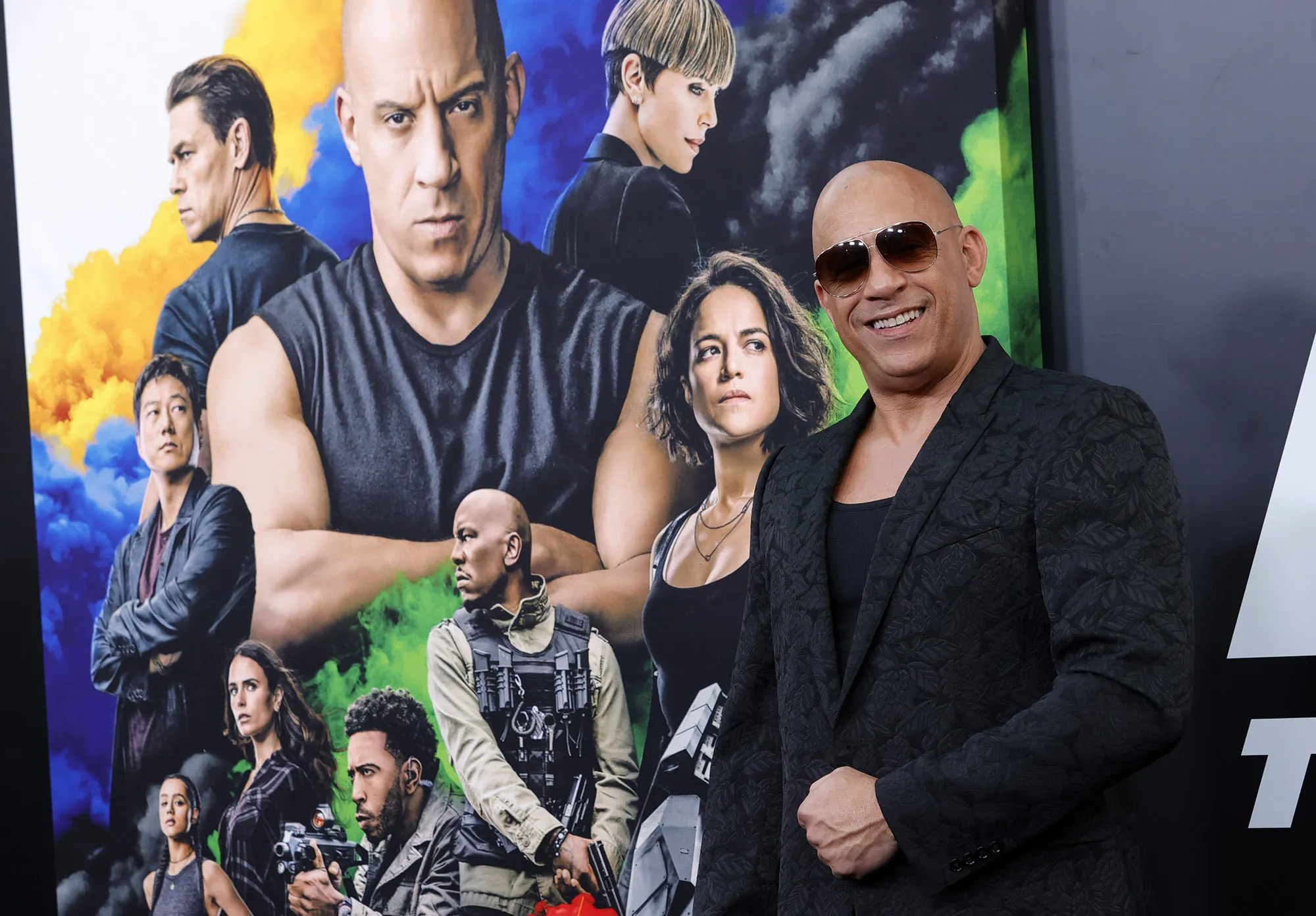 Vin Diesel attends Universal Pictures "F9" World Premiere in Hollywood.