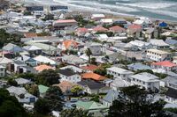 The Lyall Bay suburb of Wellington. New Zealand ranks among the world’s most expensive housing markets.