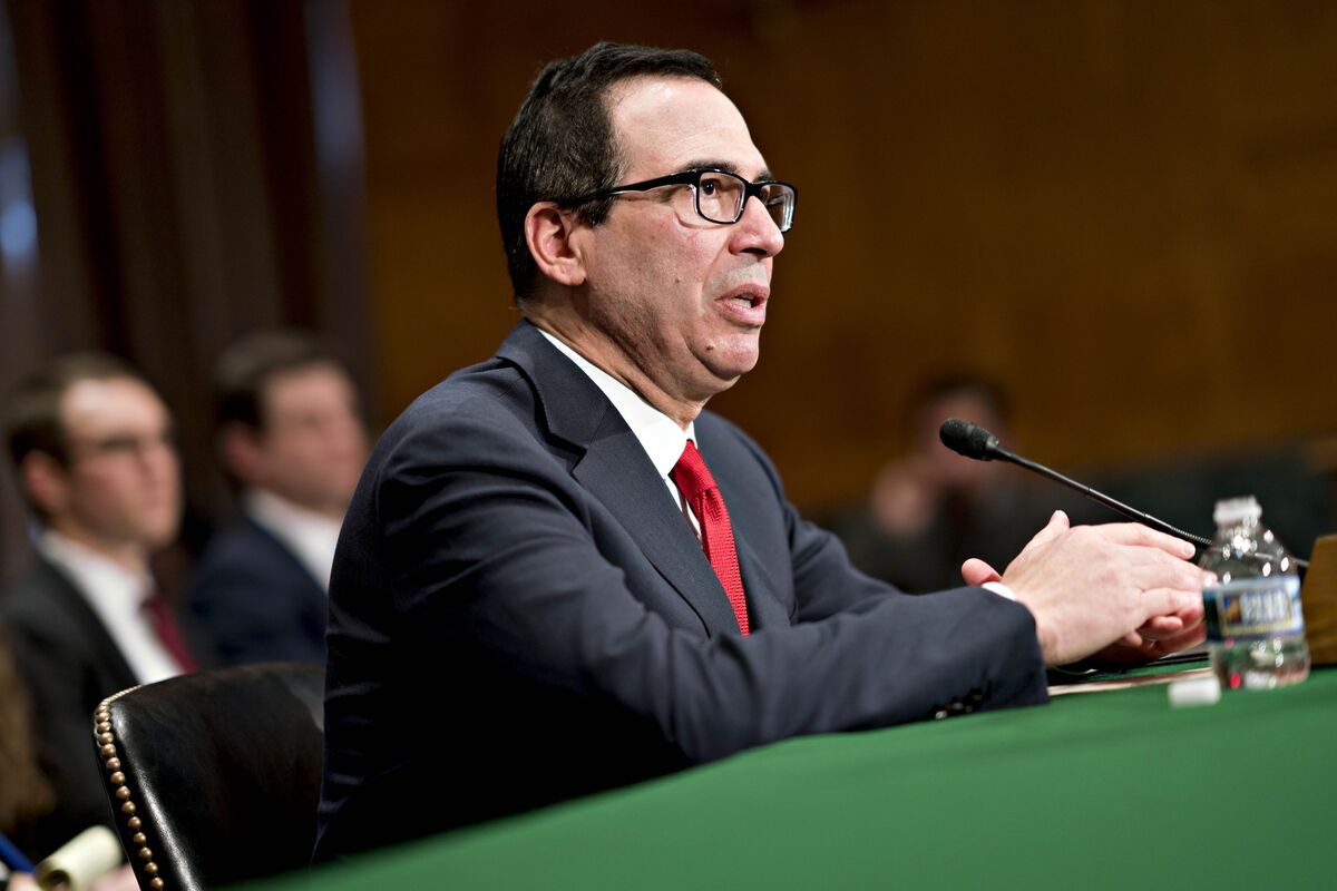 Mnuchin Urges Markets to Shrug Off Tax Cuts, Debt Worries - Bloomberg