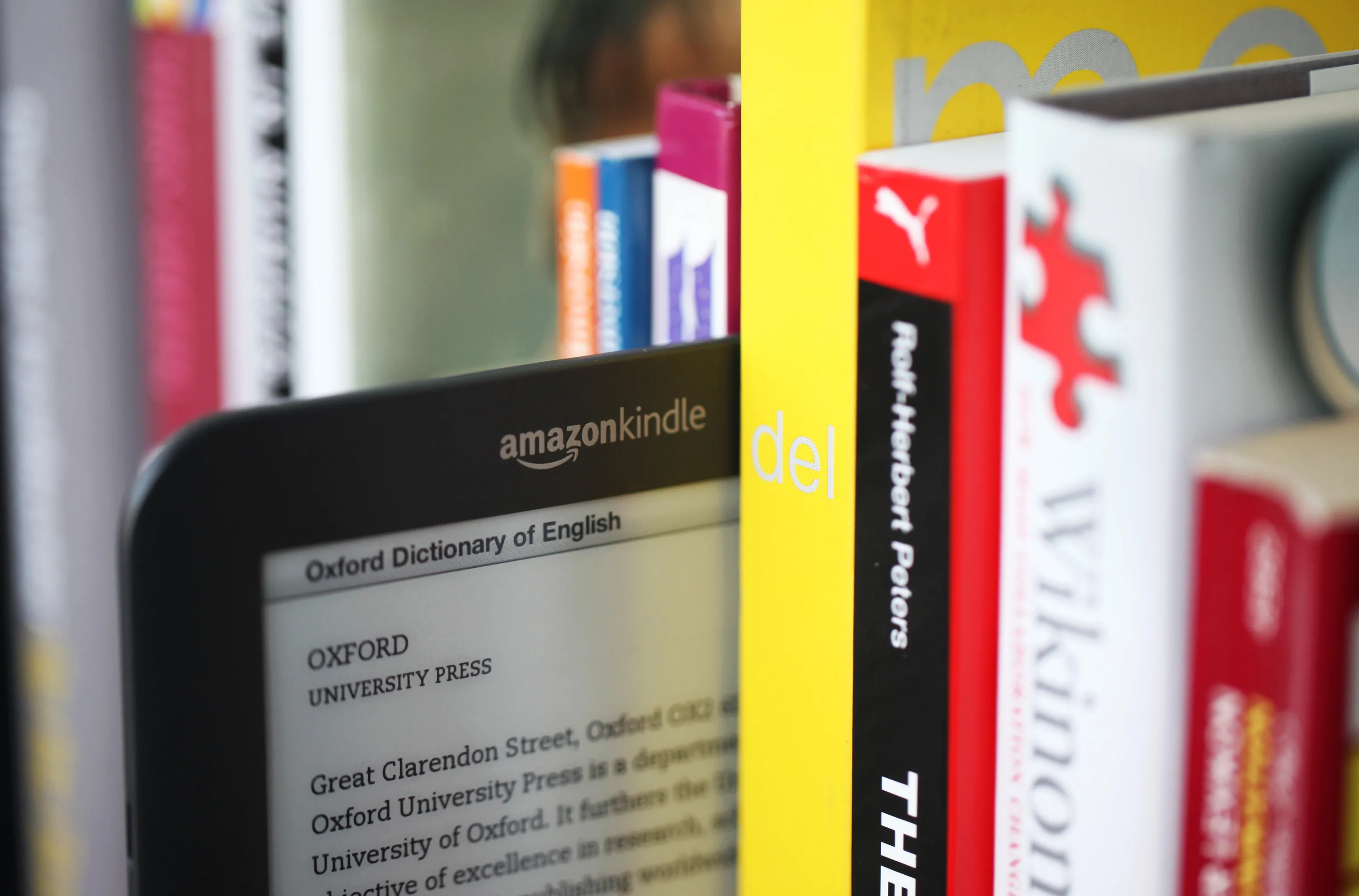 Who needs bookshelves anymore?
