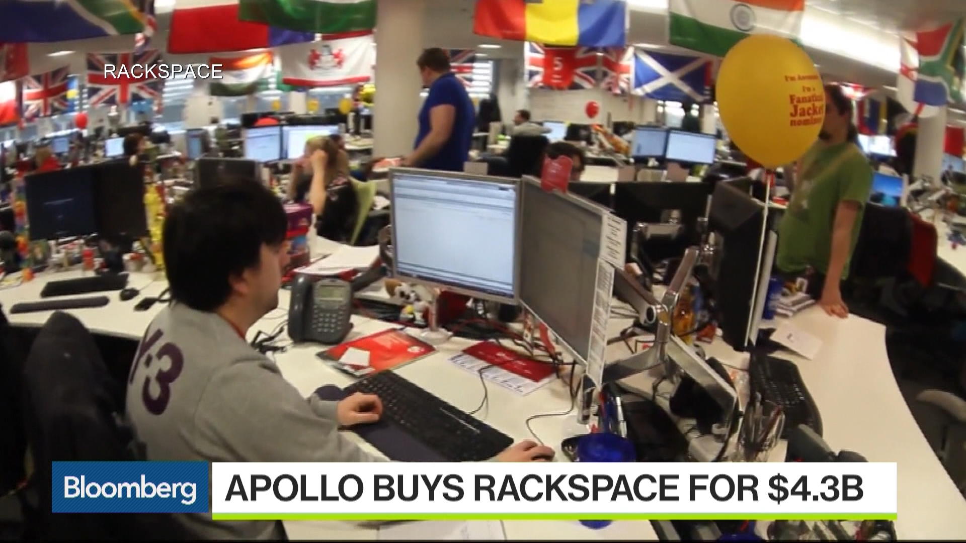 Watch Apollo Agrees to Buy Rackspace in 4.3 Billion Deal Bloomberg