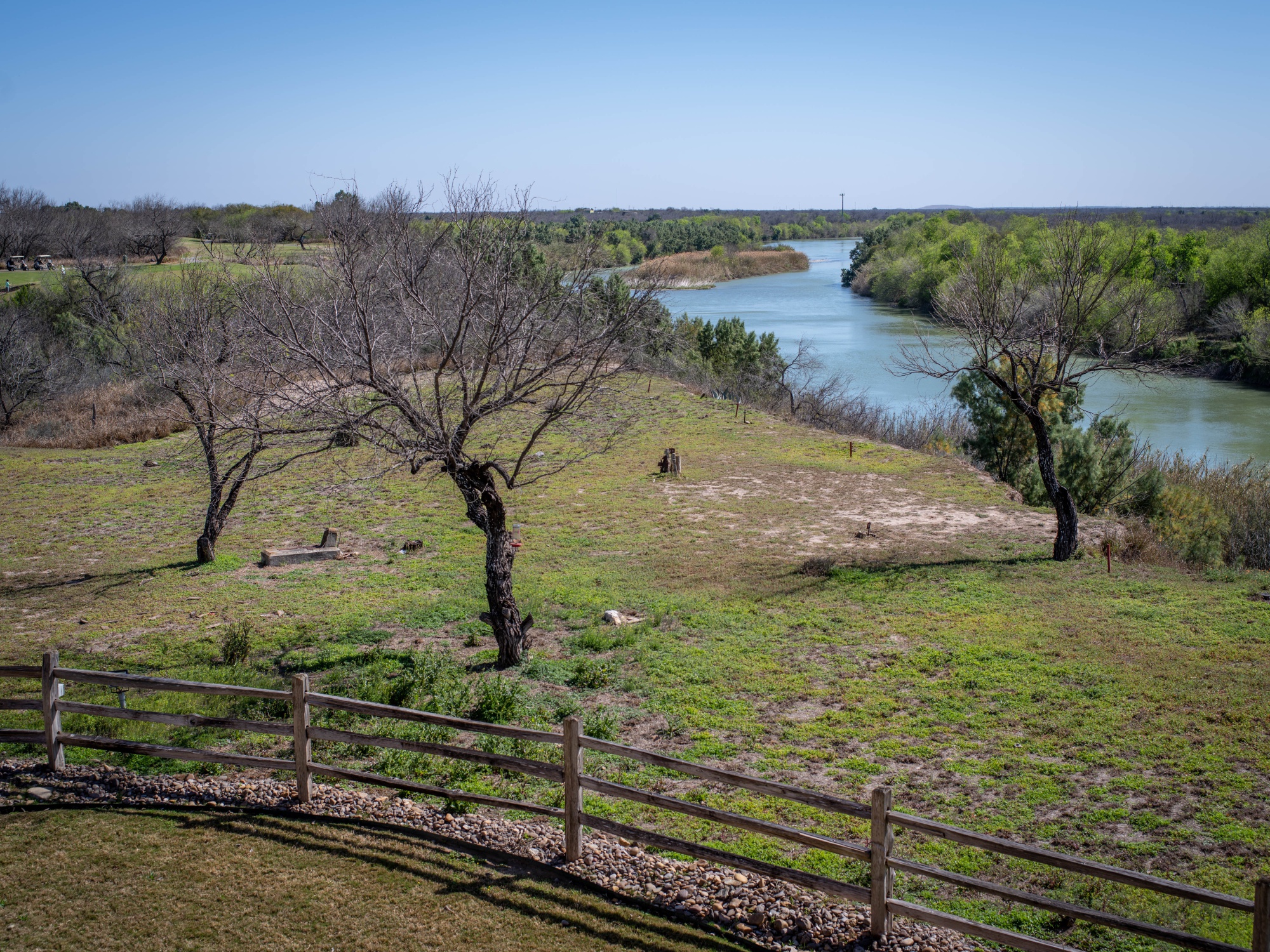 View of the Rio Grande from the Max A Mandel Municipal Golf Course.
