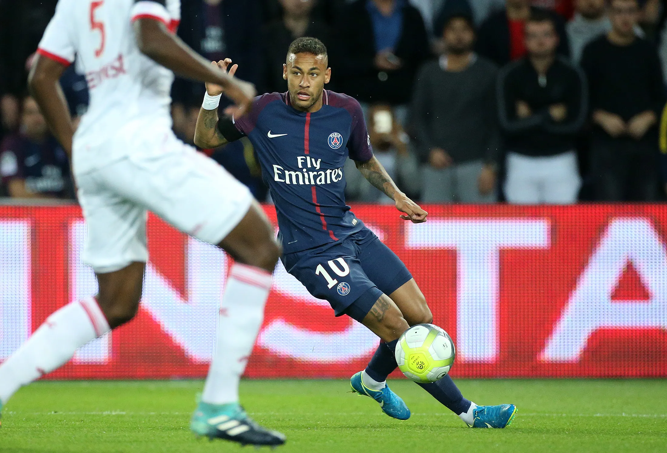 Neymar Jr. of Paris Saint Germain on Aug. 20, 2017.
