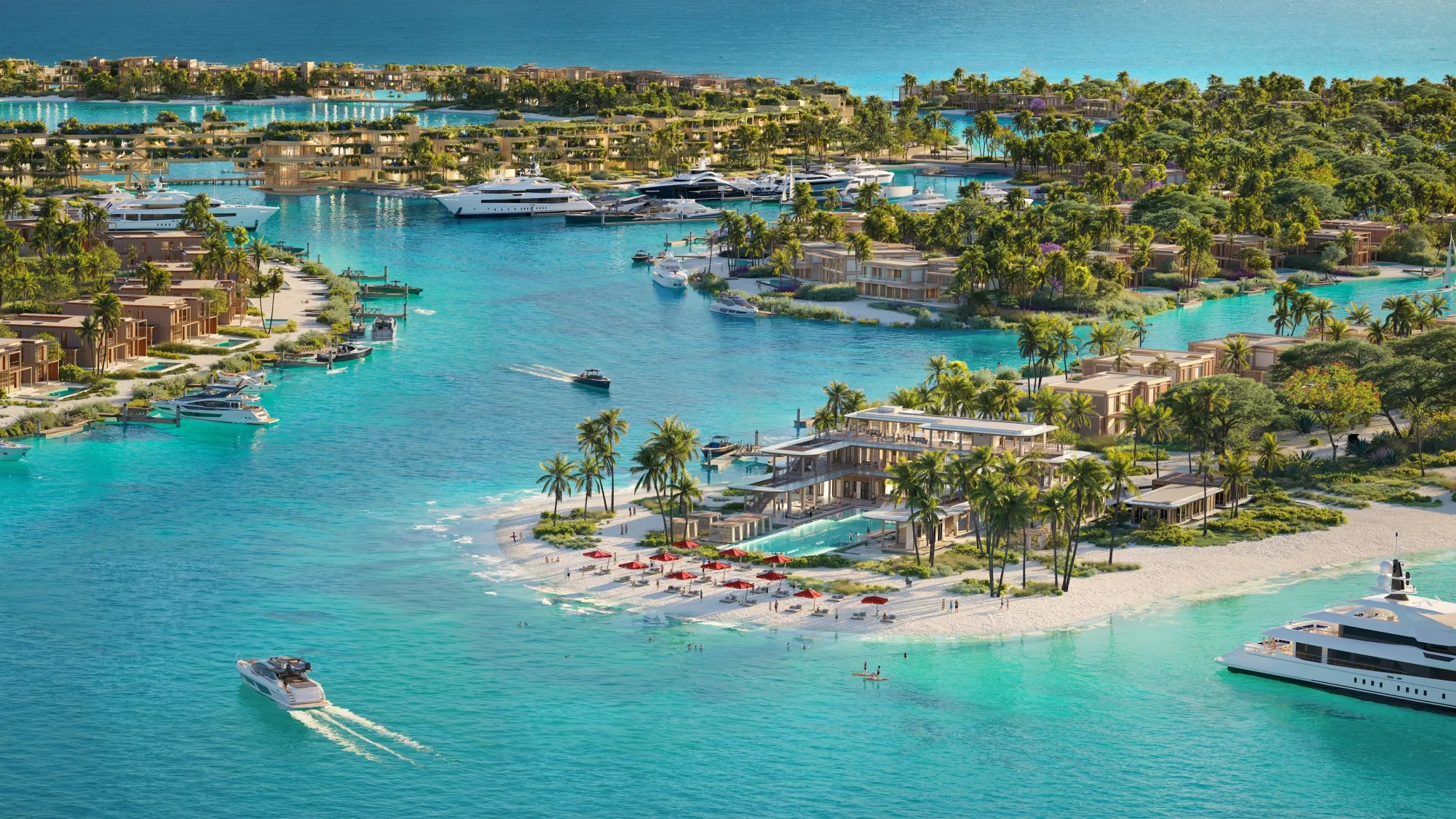 Laheq island is designed to be a green community catering to the ultra-wealthy.