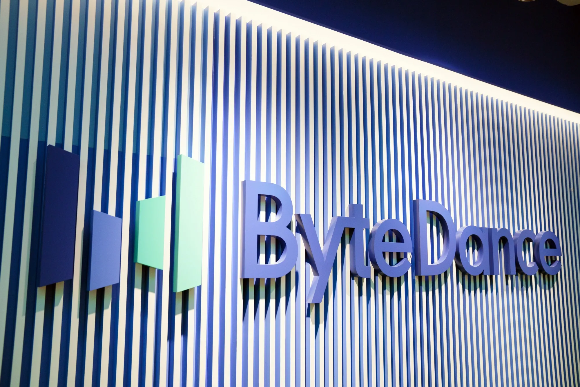 Signage at the ByteDance Ltd. offices in Singapore.