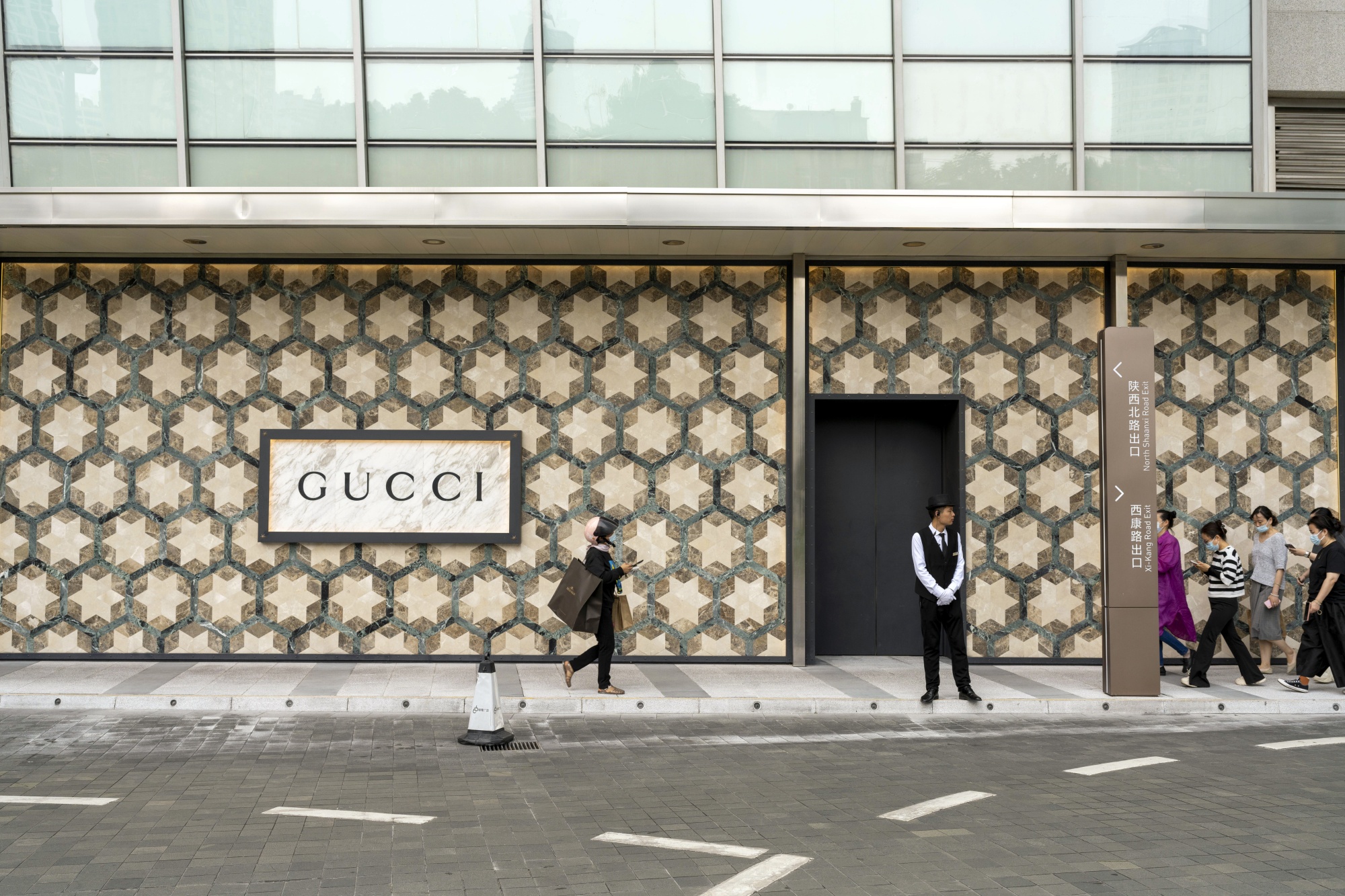 A Gucci store in Shanghai.