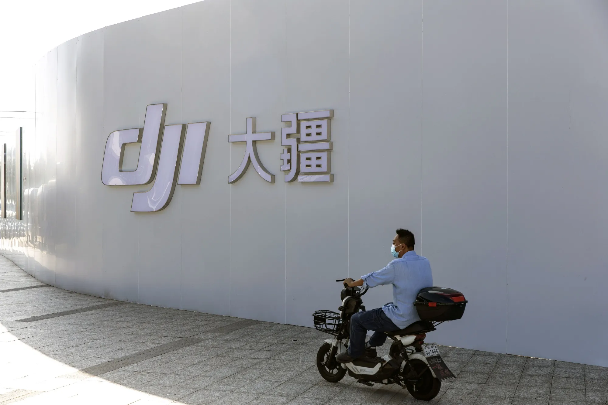 A DJI flagship store in Shenzhen, China.