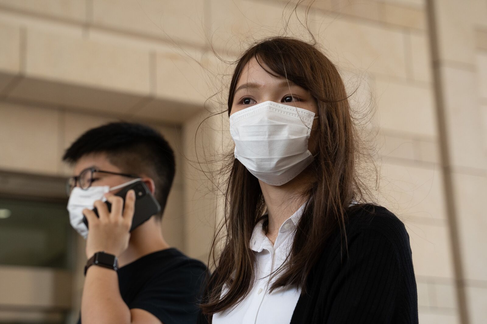 Former Demosisto Members Joshua Wong, Agnes Chow and Ivan Lam Make Court Appearance