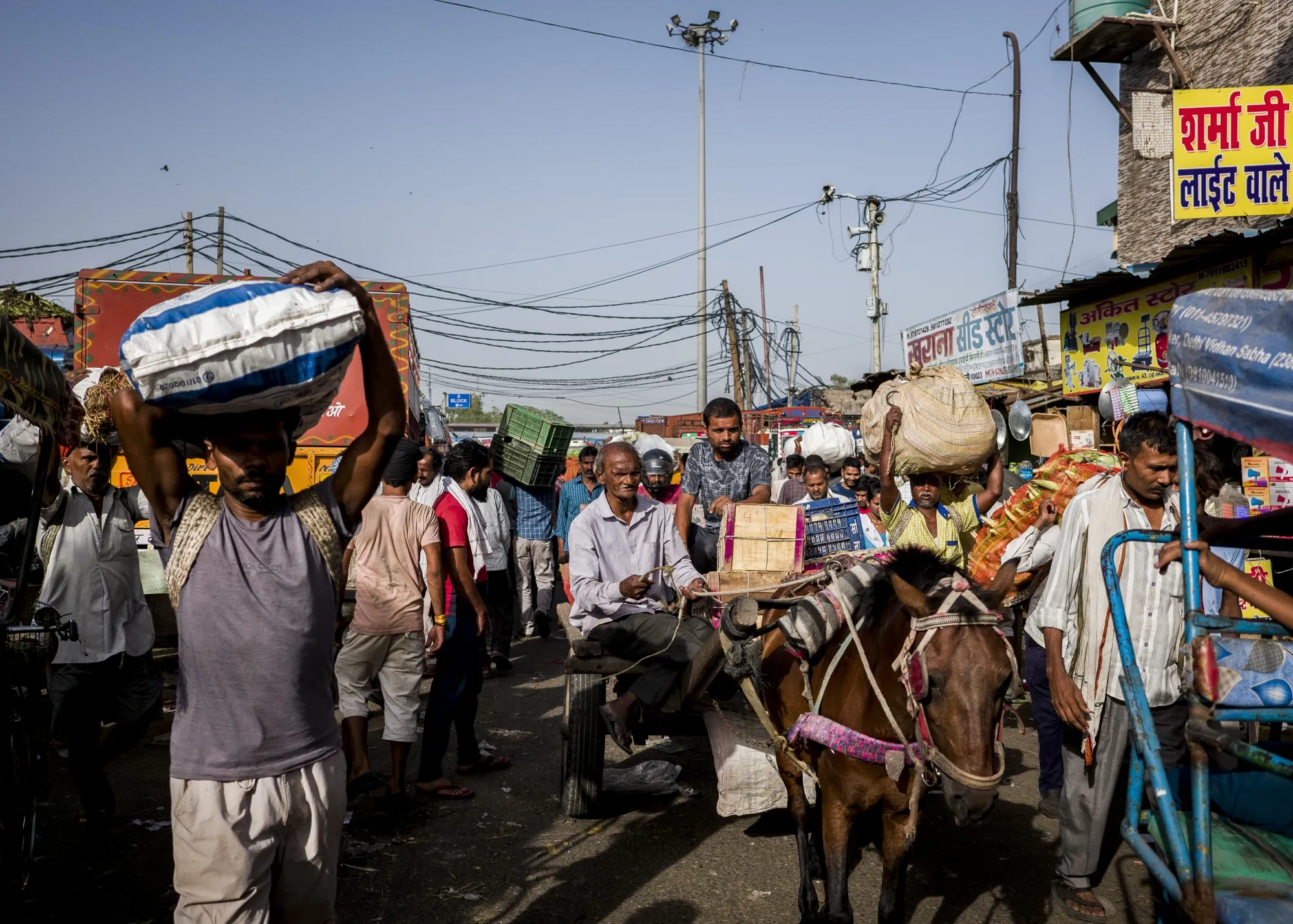 A&nbsp;wholesale market in New Delhi.