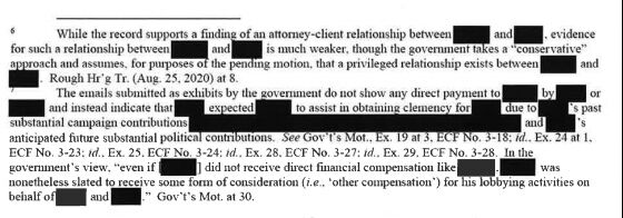 In Bribe-For-Pardon Plot, DOJ Leaves Trail of Legal Bread Crumbs