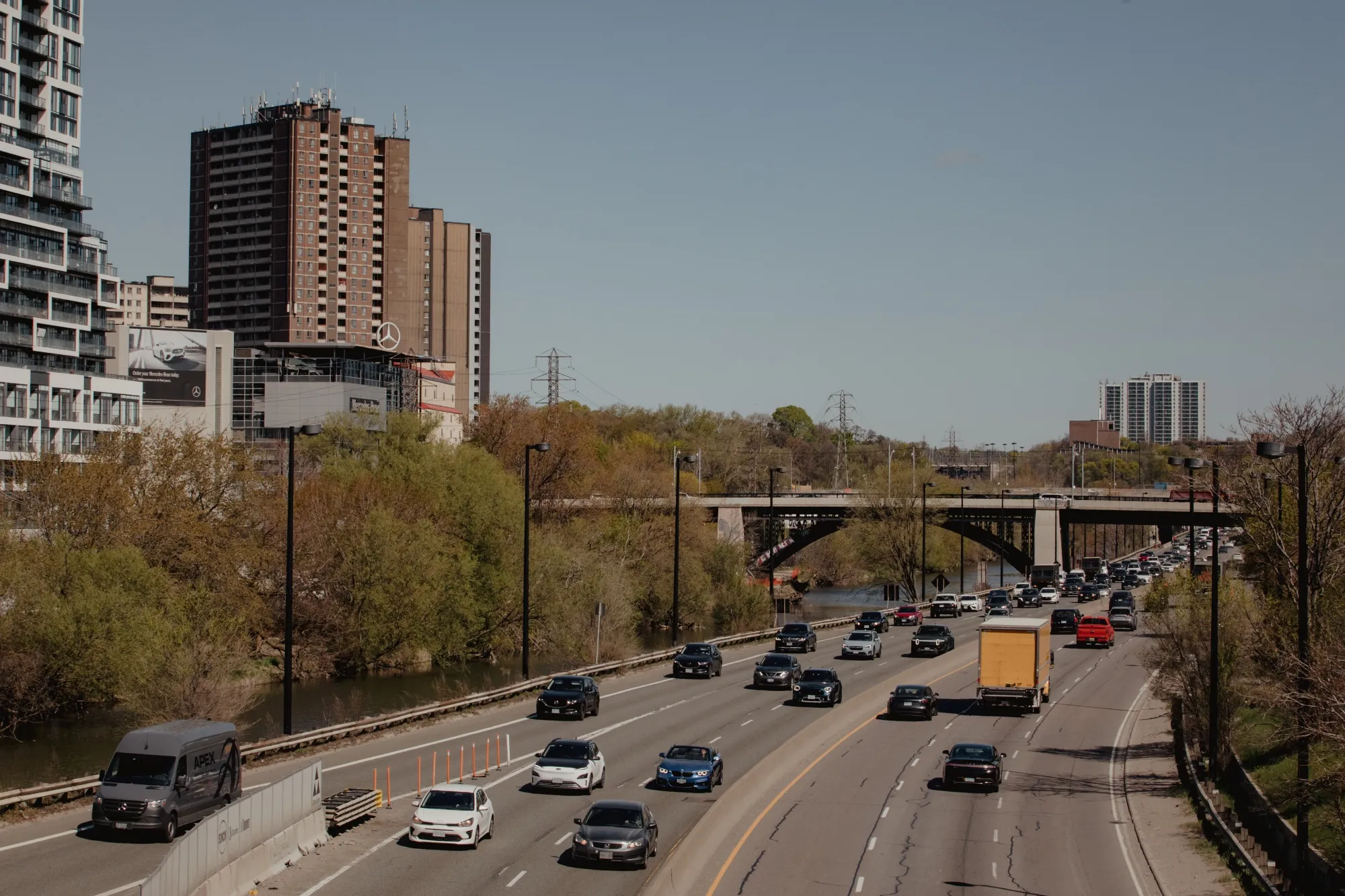 Traffic in Toronto.