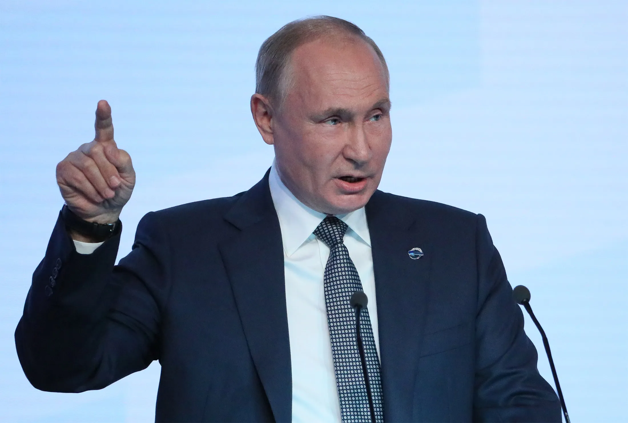 Vladimir Putin speaks in Sochi, Russia, on Oct. 21.