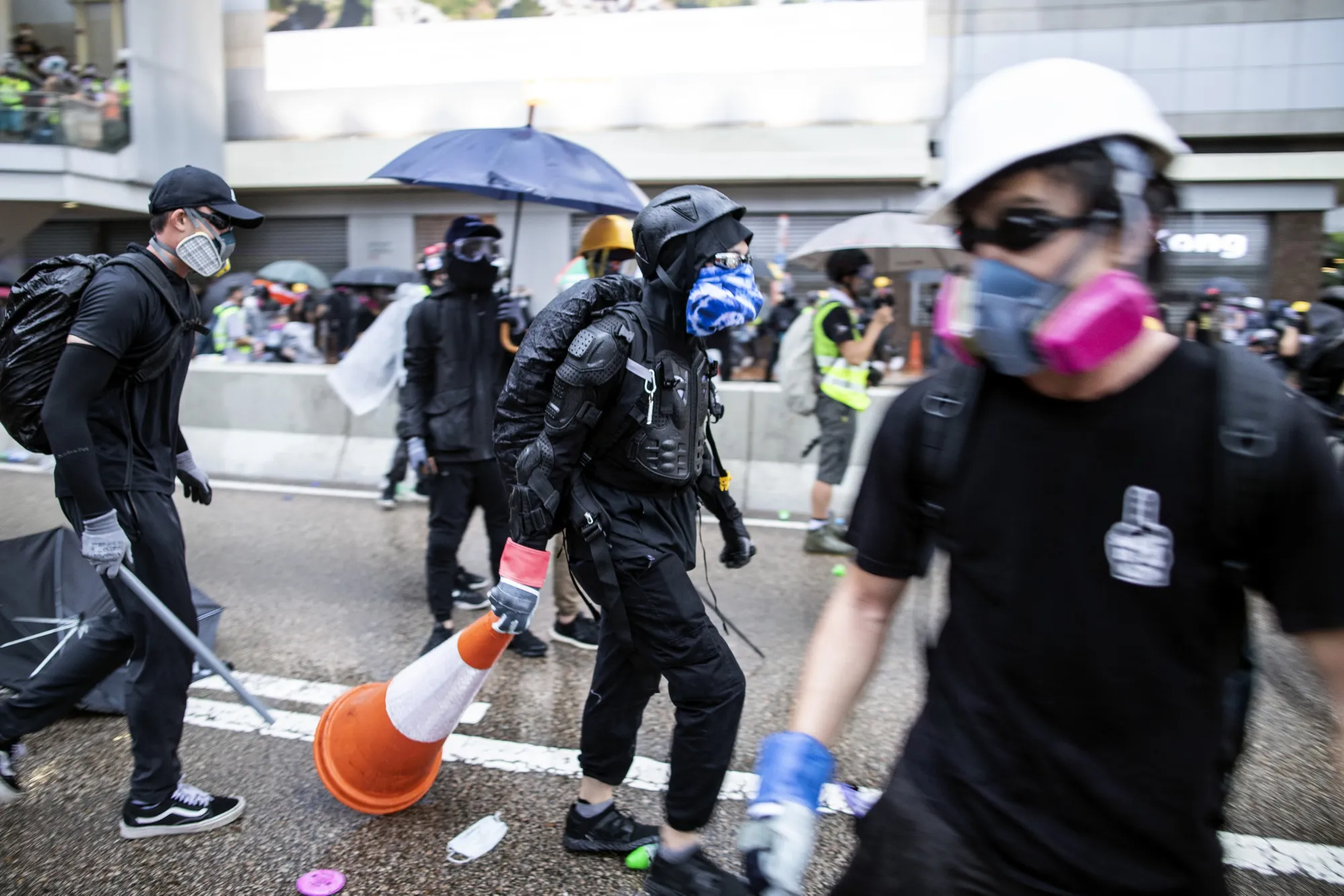 Protesters in the Admiralty district of Hong Kong&nbsp;on&nbsp;Aug. 31.&nbsp;
