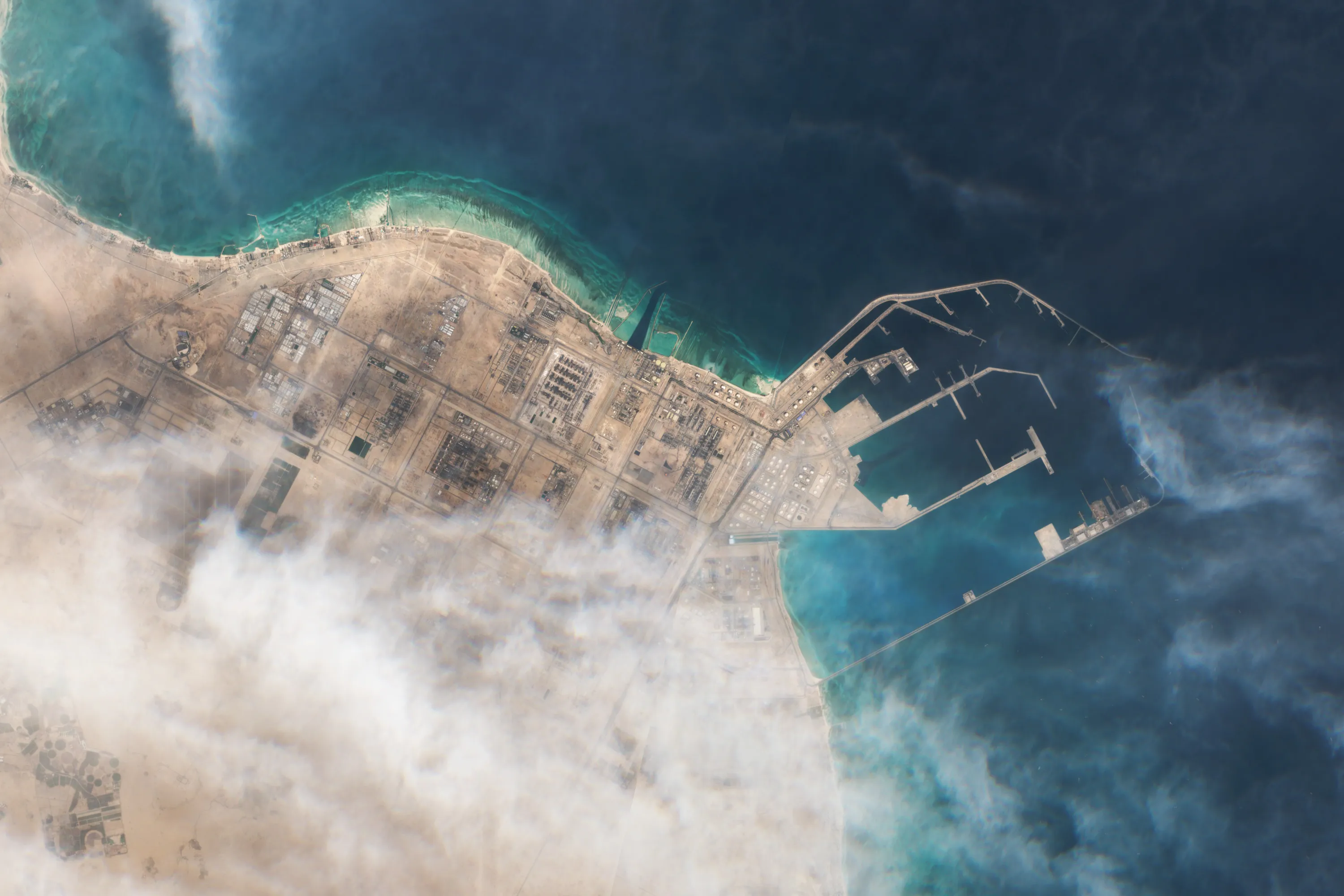 The waters around the Persian Gulf, where Ras Laffan port is located, have faced major security issues during the war in the Middle East.