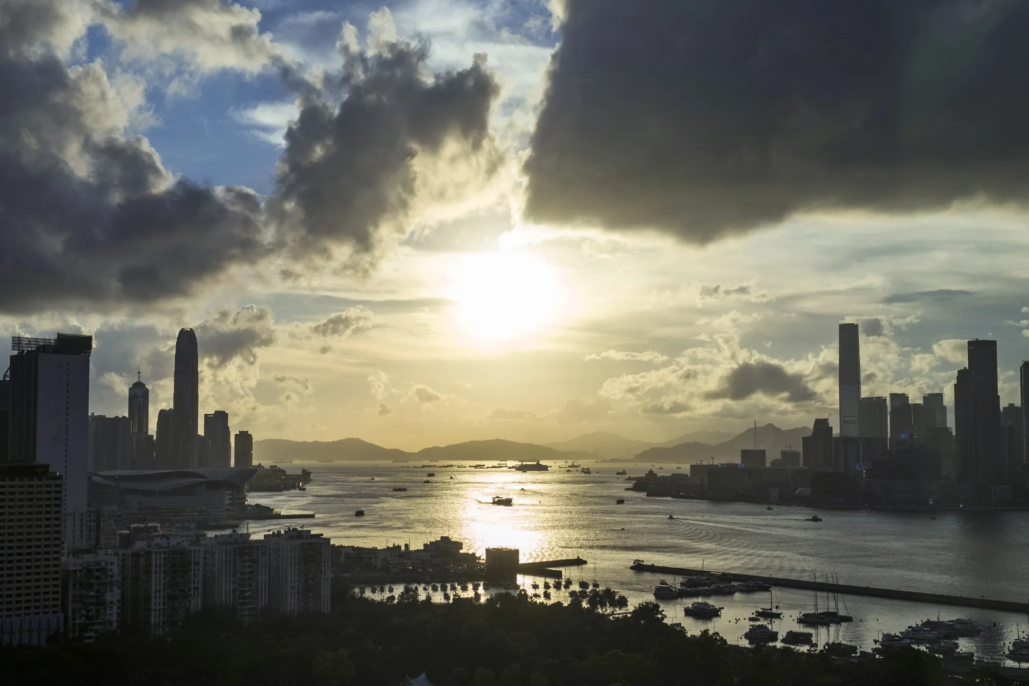 The International Finance&nbsp;Centre, left, and the International Commerce Centre, Hong Kong’s tallest building, are developed by Sun Hung Kai, a firm controlled by the billionaire Kwok family.