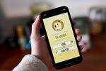 The Dogecoin website on a smartphone.