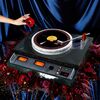 Other than in the motor and the needle cartridge, everything in this Recosonne record player is engineered from scratch and built by hand in the Philadelphia studio of BDDW’s Tyler Hays. He first designed it, in an edition of 18, to use in the all-vinyl radio station that he runs out of his M. Crow shops in Milan and Lostine, Ore. Marble is used for the platter, and the housing is aircraft-grade wood that’s brush-painted with a slow-drying oil, which gives it a slightly more imperfect finish than the typical spray-on paint. The tone arm can come in yew, holly, or yellow cedar, and the entire machine is damped with down feathers, tar, sand, and rubber. Hays is working on a second limited edition of the model. 
From $22,000; 212 625-1230
