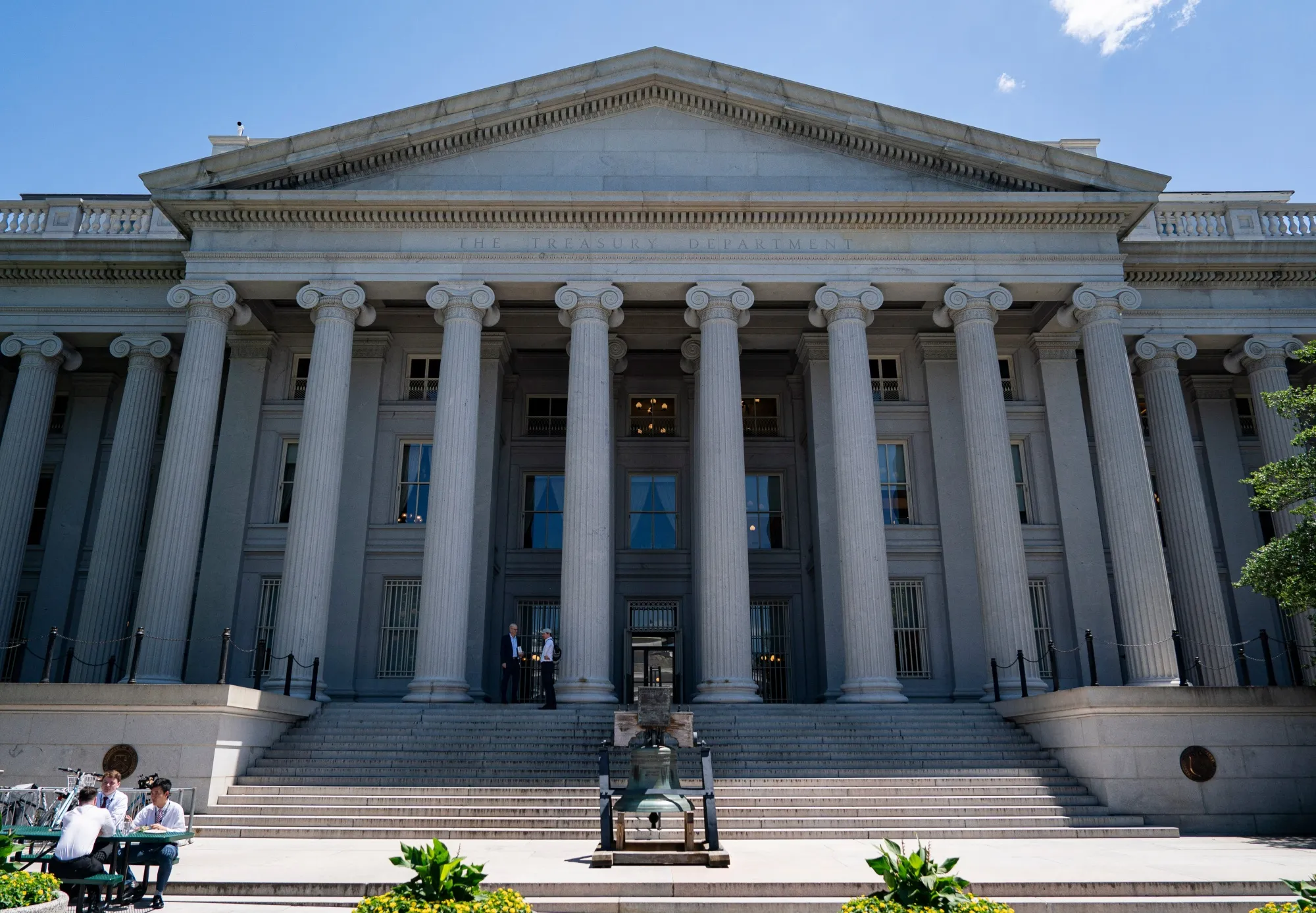 The US Treasury Department in Washington, DC.