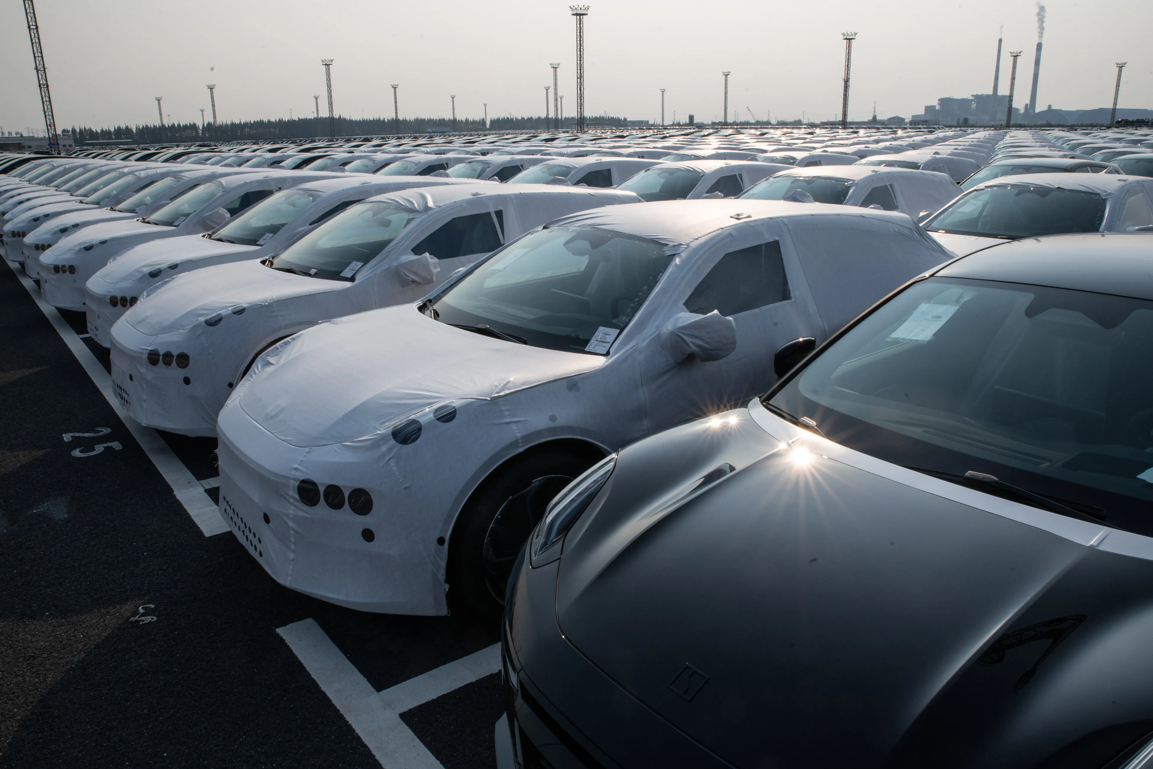 Geely Automobile Holdings’&nbsp;Zeekr electric vehicles bound for shipment to Europe.