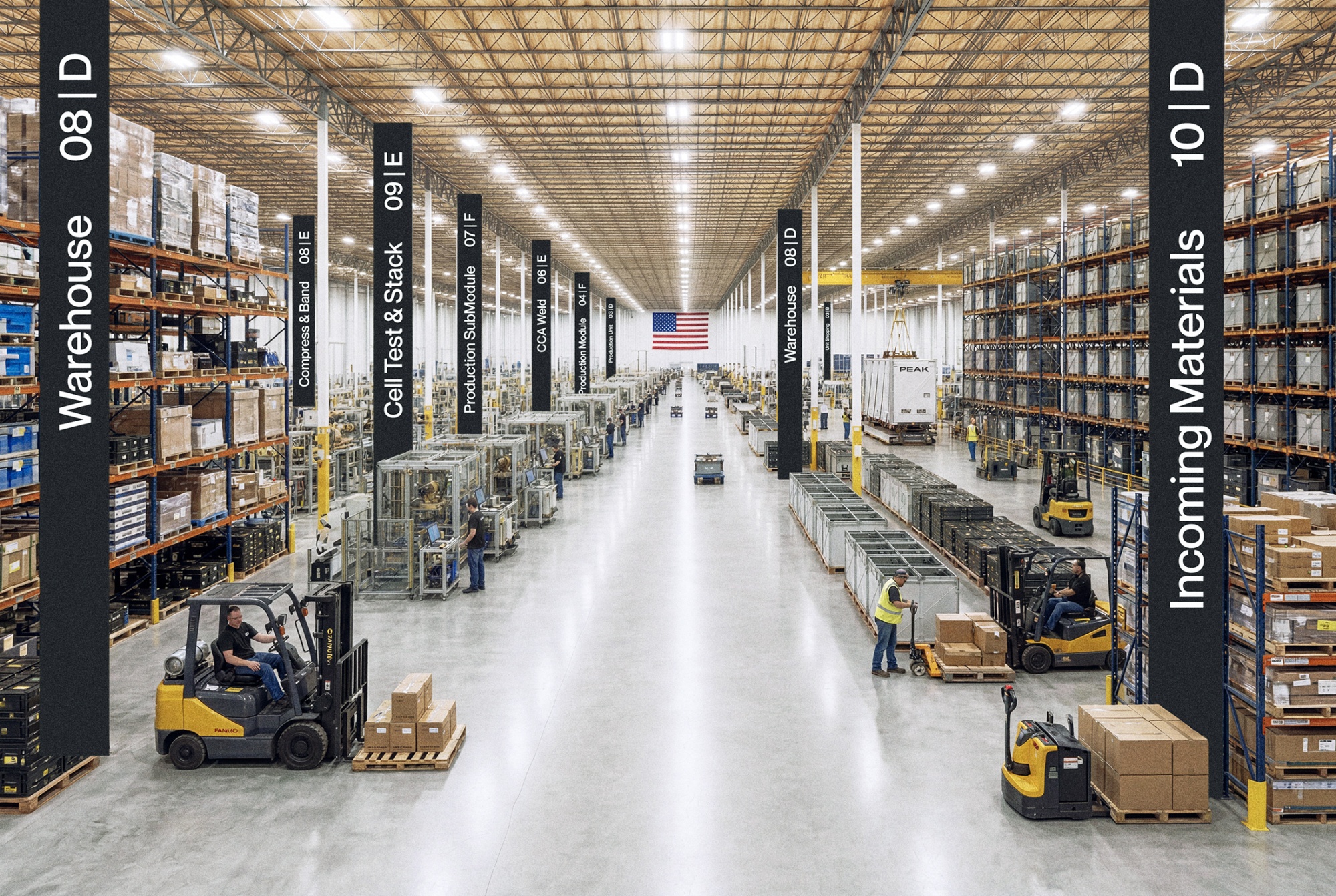 A rendering of Peak’s manufacturing facility in Sacramento.