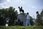 A statue of Robert E. Lee in Gettysburg, Pennsylvania. 