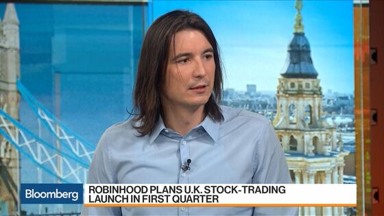 Robinhood Plans Free U.K. Stock-Trading Launch in First Quarter