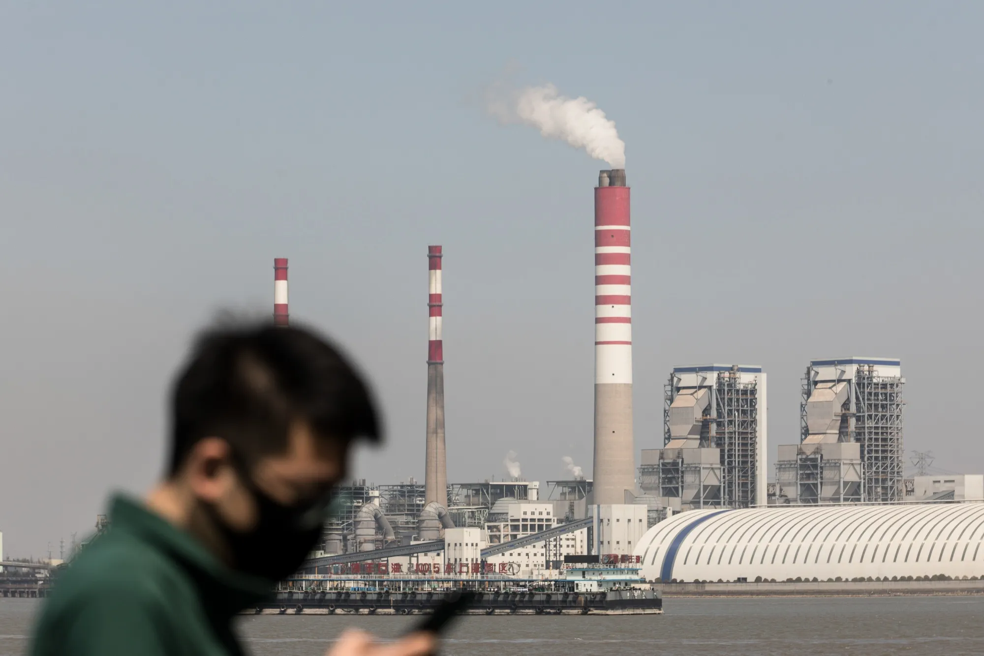 A thermal power plant in Changshu, Jiangsu Province, China, in March.