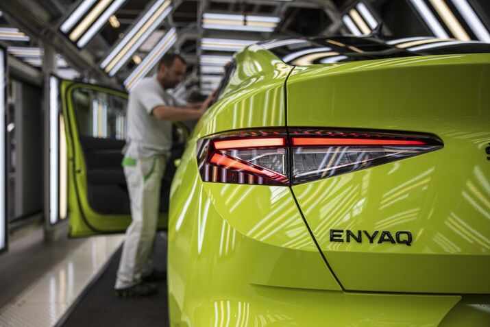 Inside Skoda Auto AS Enyaq Electric Vehicle Manufacturing Facility