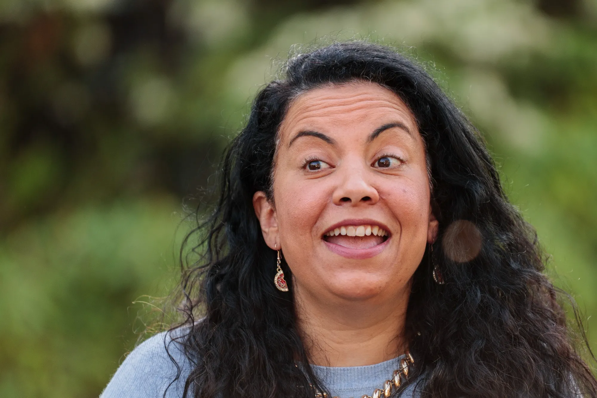 Analilia Mejia in Glen Ridge, New Jersey, on April 16.