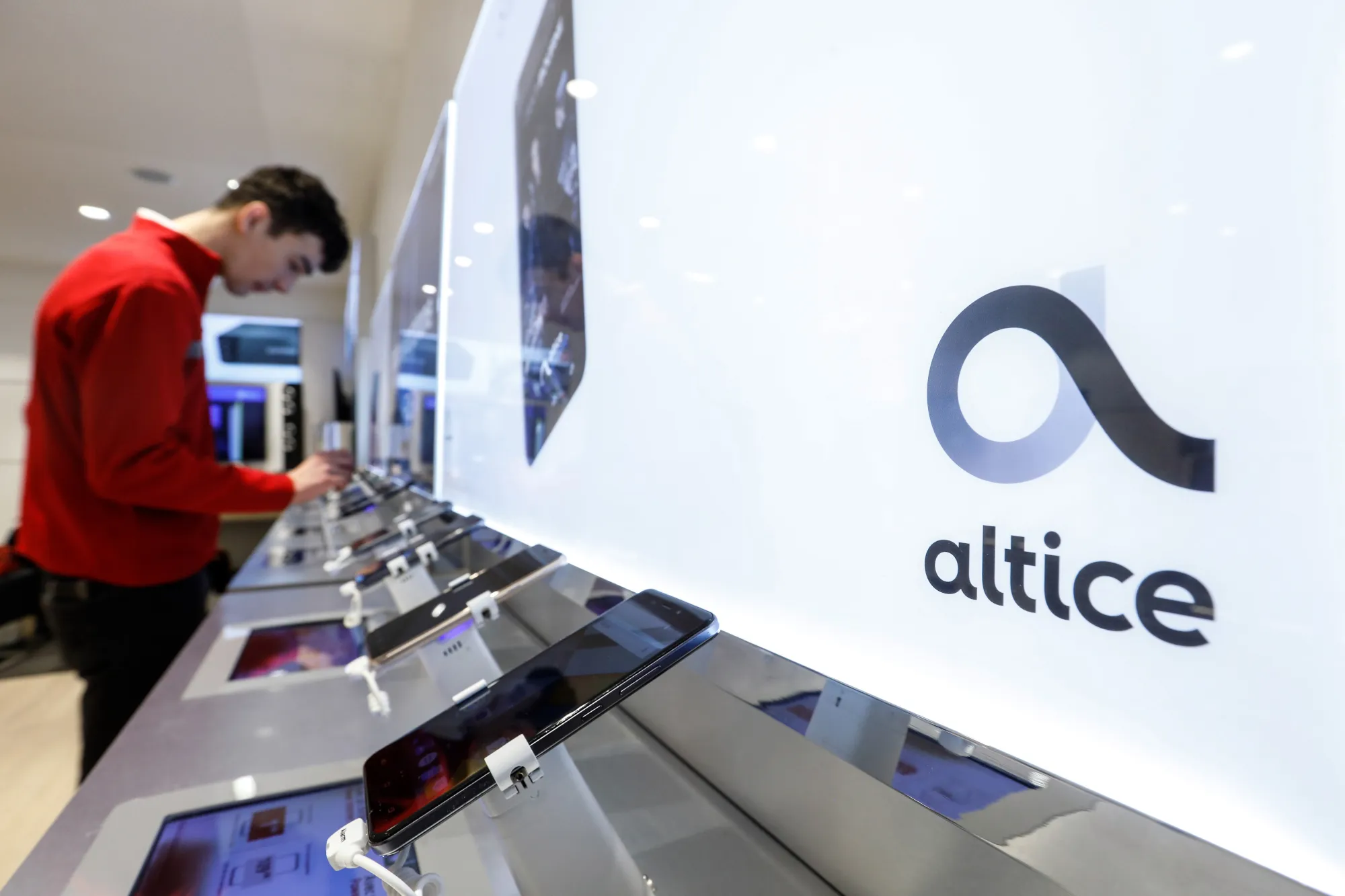 An Alice NV phone store in Lille, France.
