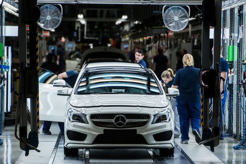 Workers Assemble CLA-Class Automobiles