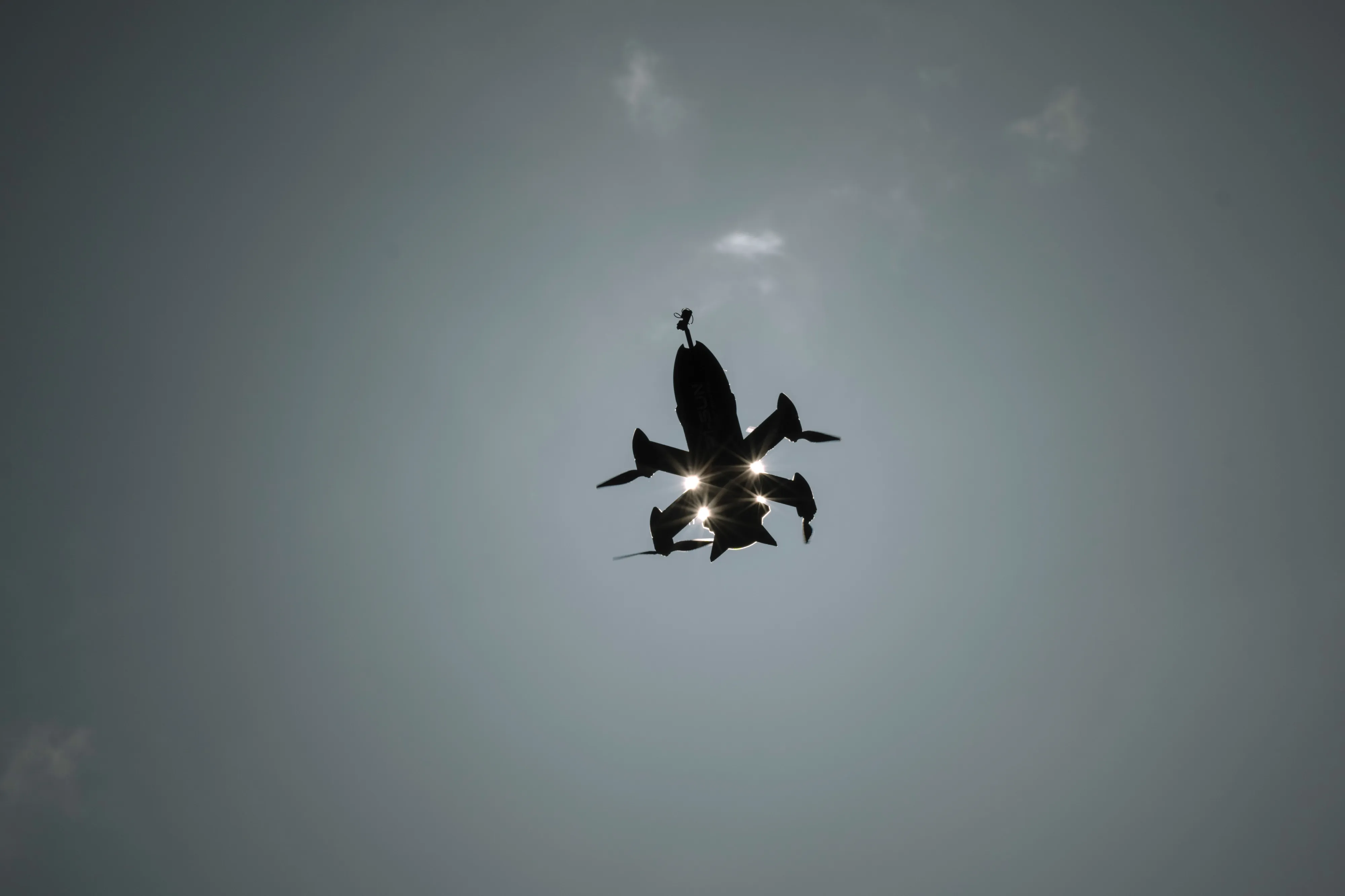 A SkyFall P1-Sun interceptor drone during trials in Ukraine in March.
