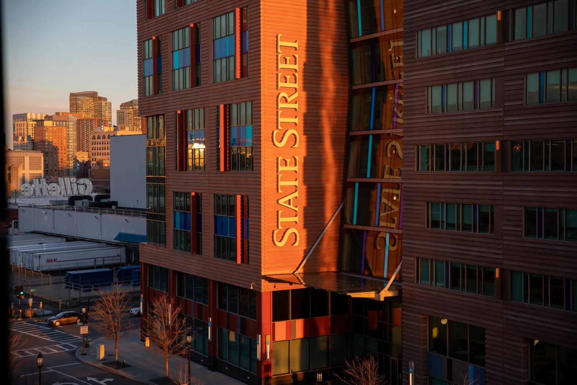 The State Street Corp. building in Boston, Massachusetts.