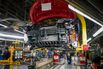 Vehicle production in Sunderland, UK. 