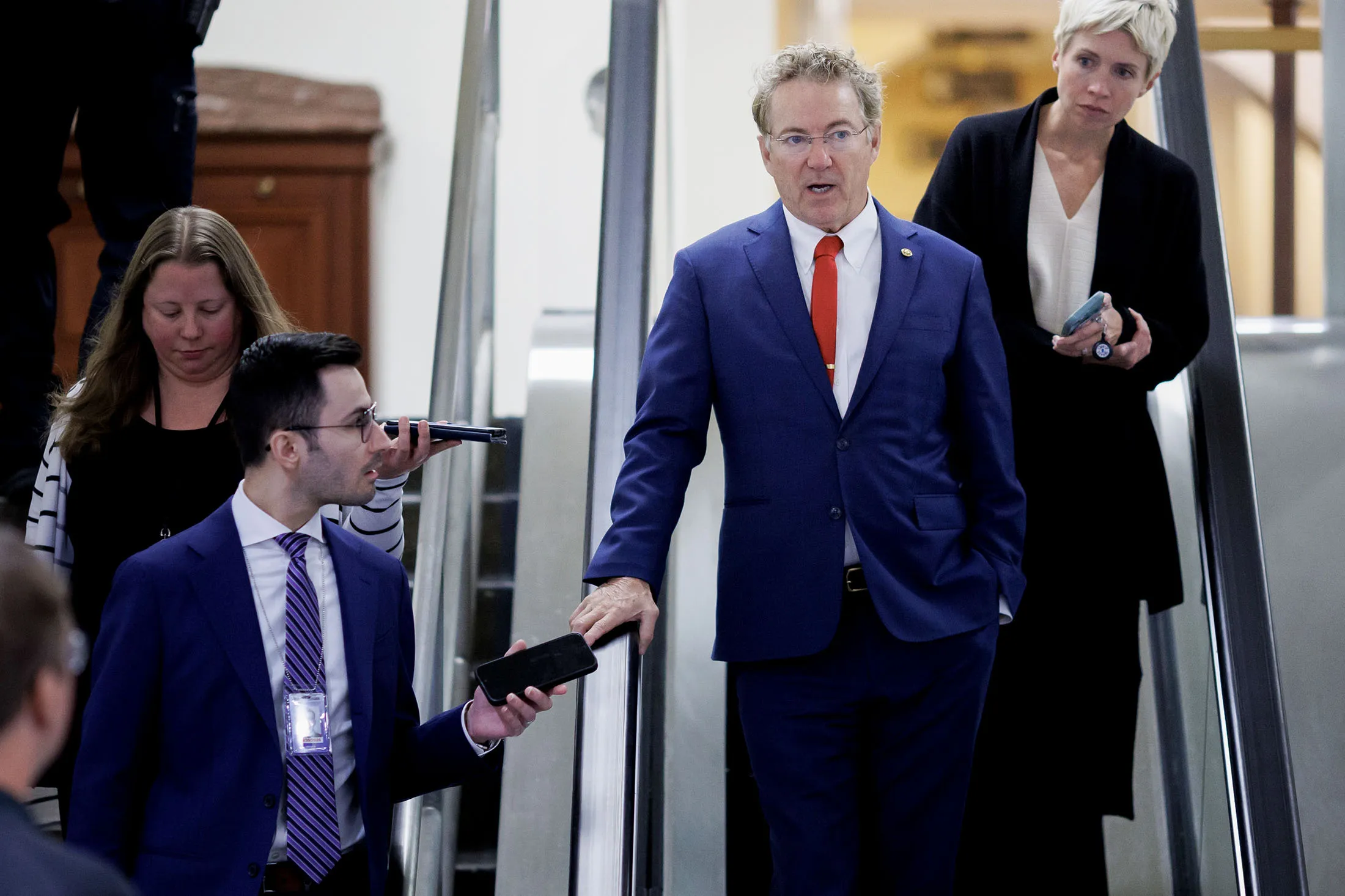 Senator Rand Paul at the US Capitol in November.&nbsp;